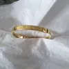 Simple and fresh style bracelet, elegant electroplated real gold color retention jewelry, anti-allergy accessory Specification image